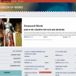 Catalog of Works